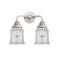 Canton Bath Vanity Light shown in the Polished Chrome finish with a Clear shade