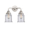 Canton Bath Vanity Light shown in the Polished Chrome finish with a Seedy shade