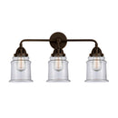 Canton Bath Vanity Light shown in the Oil Rubbed Bronze finish with a Clear shade