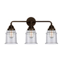 Canton Bath Vanity Light shown in the Oil Rubbed Bronze finish with a Seedy shade