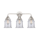 Canton Bath Vanity Light shown in the Polished Chrome finish with a Clear shade