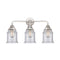 Canton Bath Vanity Light shown in the Polished Chrome finish with a Seedy shade