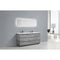 Alma Vanity Alma Edison 60" Cement Gray Double Sink Vanity with Integrated Sink EDISON60-CG