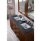 James Martin Metropolitan 60" Double Vanity American Walnut with 3 cm Charcoal Soapstone Quartz Top 850-V60D-AWT-3CSP