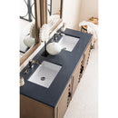 James Martin Portland 60" Double Vanity Whitewashed Walnut with 3 cm Charcoal Soapstone Quartz Top 620-V60D-WW-3CSP