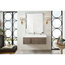 James Martin Mercer Island 48" Single Vanity Ash Gray with Glossy White Composite Top 389-V48-AGR-A-GW