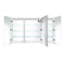 Krugg Svange 60" X 36" LED Medicine Cabinet with Dimmer and Defogger SVANGE6036LRR