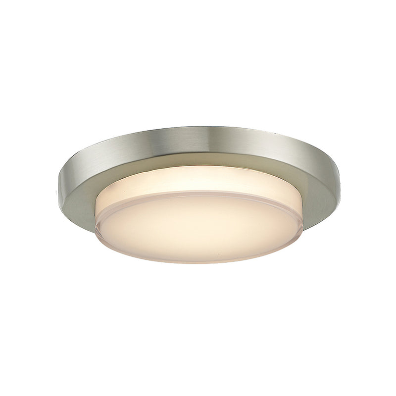 Abra Lighting 7.5" Stepped Acrylic Flushmount with High Output Dimmable Led 30017FM-BN
