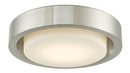 Abra Lighting 16" Opal Glass Recessed in a Metal Frame Hi-Out Dim LED 30037FM-BN