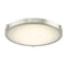 Abra Lighting 17" Low Profile Frosted Glass Flushmount with High Output Dimmable Led 30068FM-BN