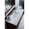 James Martin Brittany 48" Burnished Mahogany Single Vanity with 3 cm Arctic Fall Solid Surface Top 650-V48-BNM-3AF