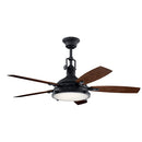 Kichler Hatteras Bay LED 3000K 52" Fan Distressed Black 310018DBK