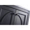 Laviva Odyssey 24" Maple Gray Bathroom Vanity with Matte Black VIVA Stone Solid Surface Countertop 313613-24G-MB
