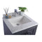 Laviva Odyssey 24" Maple Gray Bathroom Vanity with White Carrara Marble Countertop 313613-24G-WC