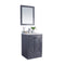 Laviva Odyssey 24" Maple Gray Bathroom Vanity with White Carrara Marble Countertop 313613-24G-WC
