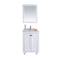 Laviva Odyssey 24" White Bathroom Vanity with White Carrara Marble Countertop 313613-24W-WC