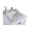 Laviva Odyssey 24" White Bathroom Vanity with White Carrara Marble Countertop 313613-24W-WC