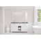 Laviva Odyssey 60" White Double Sink Bathroom Vanity with Matte Black VIVA Stone Solid Surface Countertop 313613-60W-MB