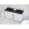 Laviva Odyssey 60" White Double Sink Bathroom Vanity with Matte Black VIVA Stone Solid Surface Countertop 313613-60W-MB