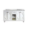 Laviva Odyssey 60" White Double Sink Bathroom Vanity with Matte White VIVA Stone Solid Surface Countertop 313613-60W-MW