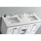 Laviva Odyssey 60" White Double Sink Bathroom Vanity with Matte White VIVA Stone Solid Surface Countertop 313613-60W-MW