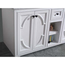 Laviva Odyssey 60" White Double Sink Bathroom Vanity with Matte White VIVA Stone Solid Surface Countertop 313613-60W-MW