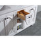 Laviva Odyssey 60" White Double Sink Bathroom Vanity with Matte White VIVA Stone Solid Surface Countertop 313613-60W-MW