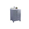 Laviva Wilson 24" Gray Bathroom Vanity with White Carrara Marble Countertop 313ANG-24G-WC