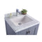 Laviva Wilson 24" Gray Bathroom Vanity with White Carrara Marble Countertop 313ANG-24G-WC