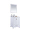 Laviva Wilson 24" White Bathroom Vanity with White Carrara Marble Countertop 313ANG-24W-WC