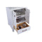 Laviva Wilson 24" White Bathroom Vanity with White Carrara Marble Countertop 313ANG-24W-WC