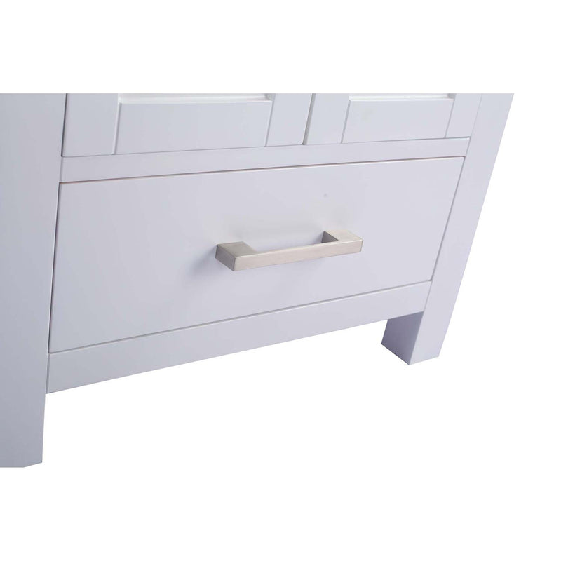 Laviva Wilson 24" White Bathroom Vanity with White Carrara Marble Countertop 313ANG-24W-WC