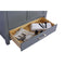 Laviva Wilson 36" Gray Bathroom Vanity with Matte White VIVA Stone Solid Surface Countertop 313ANG-36G-MW