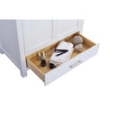 Laviva Wilson 36" White Bathroom Vanity with Matte Black VIVA Stone Solid Surface Countertop 313ANG-36W-MB