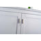 Laviva Wilson 36" White Bathroom Vanity with Matte Black VIVA Stone Solid Surface Countertop 313ANG-36W-MB