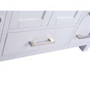 Laviva Wilson 42" White Bathroom Vanity with Matte White VIVA Stone Solid Surface Countertop 313ANG-42W-MW