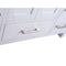 Laviva Wilson 42" White Bathroom Vanity with Matte White VIVA Stone Solid Surface Countertop 313ANG-42W-MW