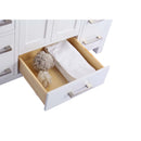Laviva Wilson 42" White Bathroom Vanity with Matte White VIVA Stone Solid Surface Countertop 313ANG-42W-MW