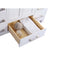 Laviva Wilson 42" White Bathroom Vanity with Matte White VIVA Stone Solid Surface Countertop 313ANG-42W-MW
