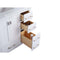 Laviva Wilson 42" White Bathroom Vanity with Matte White VIVA Stone Solid Surface Countertop 313ANG-42W-MW