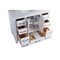 Laviva Wilson 42" White Bathroom Vanity with Matte White VIVA Stone Solid Surface Countertop 313ANG-42W-MW