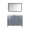 Laviva Wilson 48" Gray Bathroom Vanity with Matte White VIVA Stone Solid Surface Countertop 313ANG-48G-MW