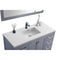 Laviva Wilson 48" Gray Bathroom Vanity with Matte White VIVA Stone Solid Surface Countertop 313ANG-48G-MW