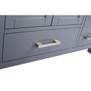 Laviva Wilson 48" Gray Bathroom Vanity with Matte White VIVA Stone Solid Surface Countertop 313ANG-48G-MW