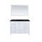 Laviva Wilson 48" White Bathroom Vanity with Matte Black VIVA Stone Solid Surface Countertop 313ANG-48W-MB