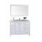 Laviva Wilson 48" White Bathroom Vanity with White Carrara Marble Countertop 313ANG-48W-WC