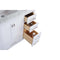 Laviva Wilson 48" White Bathroom Vanity with White Carrara Marble Countertop 313ANG-48W-WC
