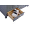 Laviva Wilson 60" Gray Double Sink Bathroom Vanity with Matte White VIVA Stone Solid Surface Countertop 313ANG-60G-MW
