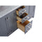 Laviva Wilson 60" Gray Double Sink Bathroom Vanity with Matte White VIVA Stone Solid Surface Countertop 313ANG-60G-MW