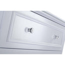Laviva Luna 30" White Bathroom Vanity with Matte Black VIVA Stone Solid Surface Countertop 313DVN-30W-MB
